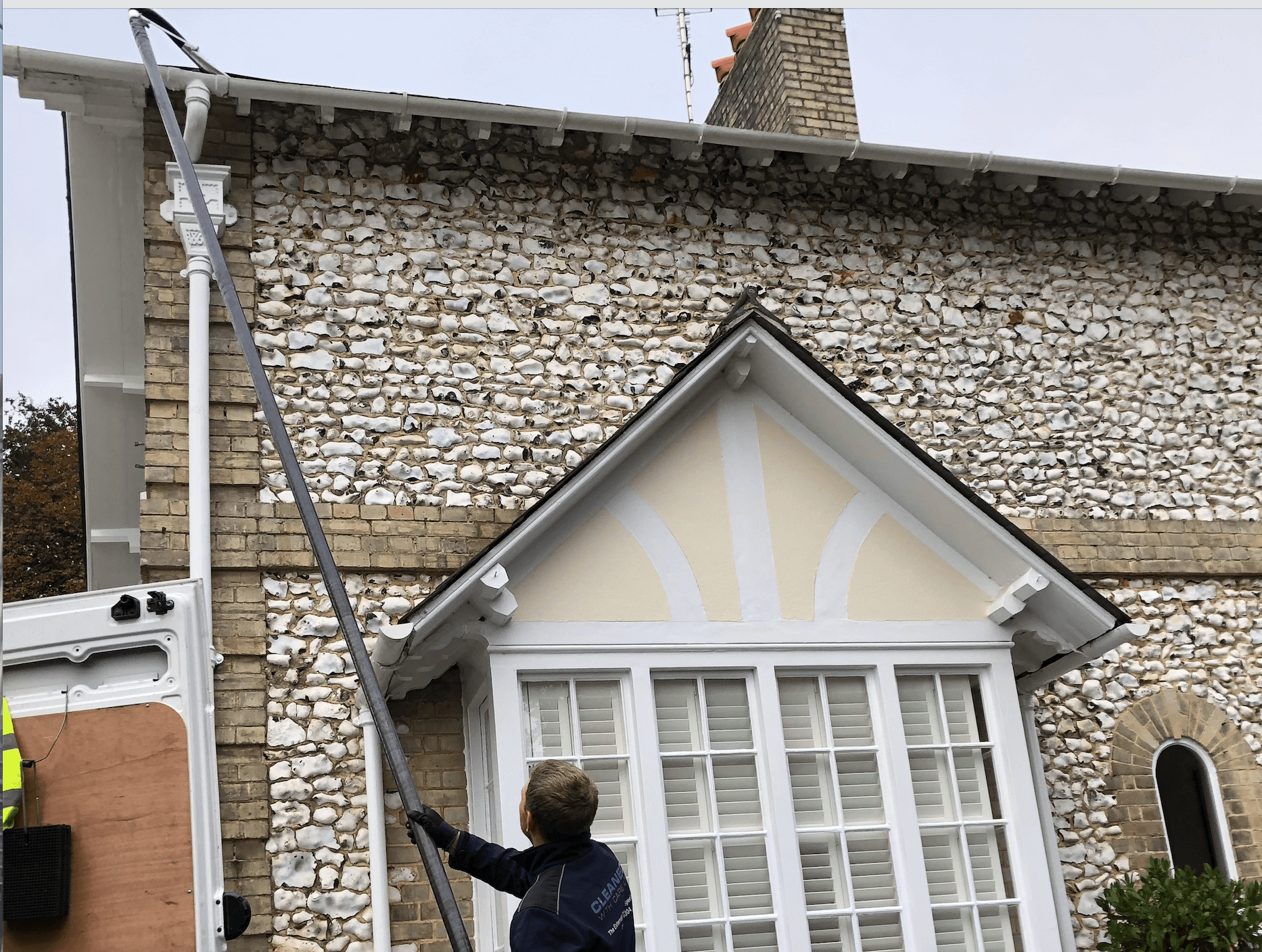Professional gutter cleaning tools and equipment used by The Roof Moss Cleaners in Headley Down